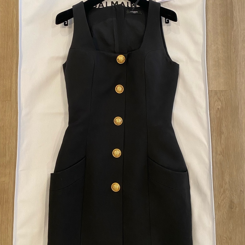 BALMAIN black dress